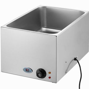 Scaldavivande Elettrico Commerciale 19QT Bain Marie 1200W in Acciaio Inossidabile per Buffet, Attrezzatura per Mantenere Caldi e Riscaldare Alimenti - Product Image 1