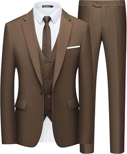 Traje de Boda Personalizado para Hombre, Corte Entallado, Pantalón y Chaqueta, Atuendo Formal Elegante - Product Image 1