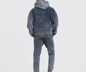 Wholesale Best Quality Winter Hooded Men Casual Printed Eco-Friendly Breathable <b>Tracksuit</b> Sets Polyester/Cotton Solid Custom - Product Image 2