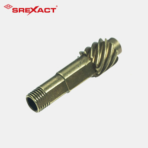 SREXACT Precision CNC Turned Brass <b>Worm</b> <b>Gear</b> Component - Product Image 2