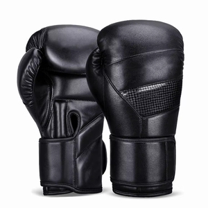 Breathable PU Leather Boxing Gloves with <b>Velcro</b> Closure for Adults Unisex Green White - Product Image 3
