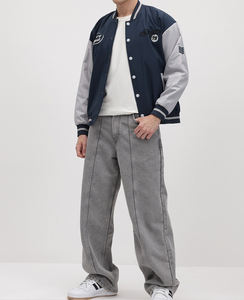 แจ็คเก็ตเบสบอลวาร์ซิตี้กันลมอุ่นๆ สำหรับฤดูหนาว ขายส่งแบบใหม่มาแรง  คอตั้ง  ใส่ได้ทั้งชายและหญิง  ระบายอากาศได้ดี  โลโก้ด้านหน้า - Product Image 5