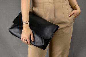 Leather Crossbody Handbag for <b>Women</b> Personalized Large Shoulder <b>Bag</b> Zipper Closure Perfect Wedding Anniversary Gift LCS-0039B - Product Image 4