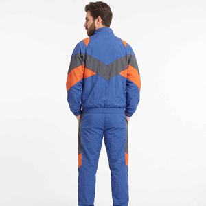 Custom Tracksuit Nylon Sweatsuit <b>Zip</b> up Windbreaker Suit Zipper Jacket <b>Hooded</b> Set 100% Nylon Windbreaker Tracksuit Set - Product Image 5
