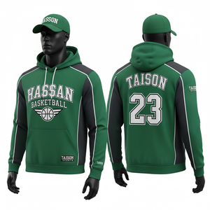 Sweat-shirt d'entraînement de basketball pour homme, en polaire polyester premium, marron et orange, sweat-shirt de sport personnalisé pour homme - Product Image 4