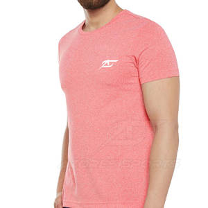 T-shirt en coton pour homme, manches courtes, logo personnalisé, design uni, fournisseur en gros, t-shirt en coton pour homme doux et respirant - Product Image 2