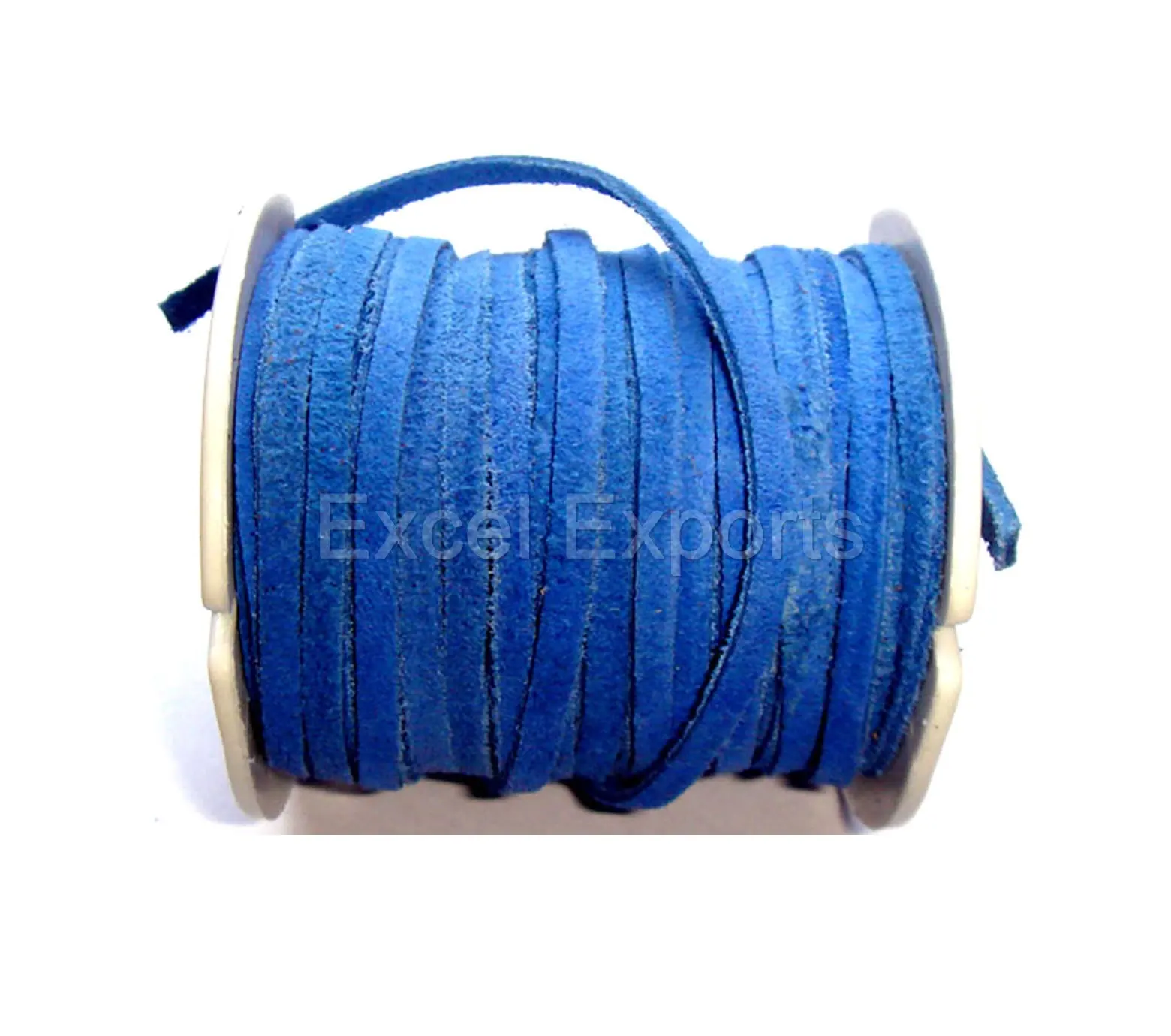 Suede Leather Laces Blue Laces 3mm 4mm 5mm 100m rolls, Wholesale supplier for jewelry making beading braiding bulk cords