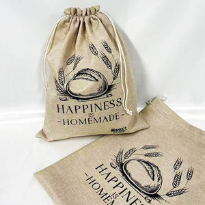 Sac à pain en jute grande capacité avec fermeture à cordon pour le stockage du pain et l'utilisation en cuisine - Product Image 6