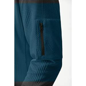 Chaqueta Bomber Informal Personalizada para Hombre, Estilo Universitario, Ligera, con Bloques de Color, Bolsillos con Cremallera, Disponible en Tallas XS a XL, Material Spandex - Product Image 2