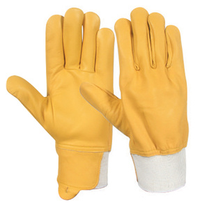 Gants d'assemblage de qualité supérieure en cuir de chèvre, résistants à la chaleur, certifiés CE, pour la sécurité industrielle, usage général, respirants, pour les mains et les bras - Product Image 1