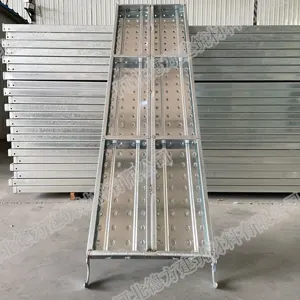 Derfon OEM Metal Scaffolding Parts Customized Walk Boards Scaffold Platform Composite Scaffold Board With Hooks