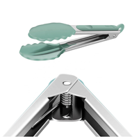 Pinces de cuisine en acier inoxydable antiadhésives 27cm pour outils de cuisine