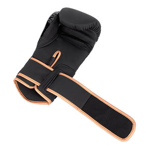 Gants de boxe d'entraînement pour hommes en cuir synthétique PU, fermeture auto-agrippante, 12oz 14oz 16oz, paume respirante, protection multicouche contre les chocs - Product Image 5