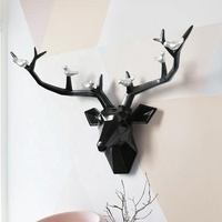 Sculpture de tête de cerf en métal luxueuse personnalisée, design scandinave, écologique, durable, art rustique, décoration murale, décoration intérieure