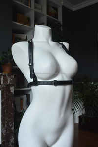 Arnés de cuero para el pecho, cinturón para ropa de mujer - Product Image 4