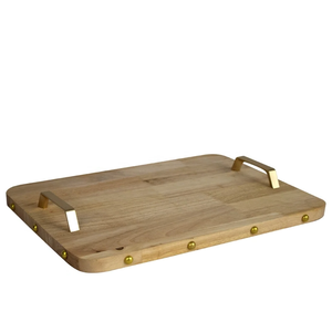 Bandeja de Servir Rectangular de Madera Chopra, Diseño Bohemio Grabado, Hecha a Mano, Duradera, para Uso Doméstico, Ecológica, Diseño Minimalista - Product Image 2