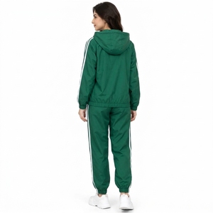 Premium Winter Hooded Solid Wind Resistant Jacket Pants Running Fitness <b>Women</b> <b>Windbreaker</b> Tracksuit Eco-Friendly Comfortable - Product Image 5