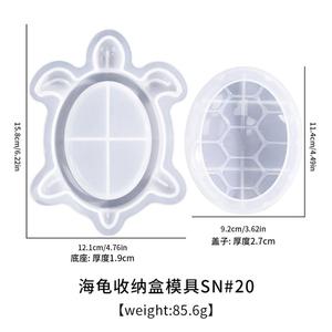 Ocean Wind Storage Box Turtle Turtle Crab Candlestick Gypsum <b>Resin</b> <b>Silicone</b> <b>Mold</b> - Product Image 6