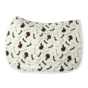 Nouvelle tapisserie de selle en polaire respirante style dressage, prix économique, qualité supérieure, coussinets d'équitation en coton et mousse - Product Image 4
