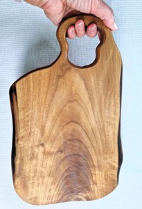 Tabla de cortar grande hecha a mano de madera de nogal, de grano natural sólido, premium, para cocina, restaurante y hotel. - Product Image 2
