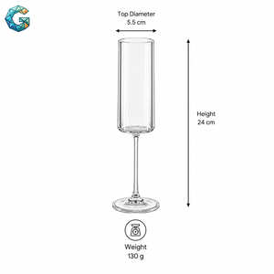 Elegant Long Stem Heat Resistant <b>Glass</b> Candle Holder Handmade Clear <b>Glass</b> Pillar Shape for Wedding Centerpieces & Home Decor - Product Image 1