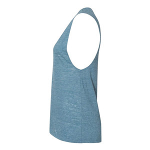 Camiseta sin mangas para mujer 100% algodón de alta calidad, personalizada al por mayor, suave, ecológica, transpirable, con bajo curvo y logo frontal, ideal para verano. - Product Image 6