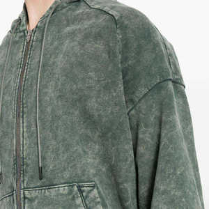 Sudadera con Capucha para Hombre, Lavado Ácido, Algodón Premium, Corte Regular, Estilo Casual Urbano, Fabricante OEM, Proveedor Mayorista de Fábrica en EE. UU. - Product Image 3