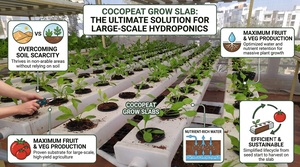 Plaques de culture hydroponiques en cocofibres pour l'agriculture en serre commerciale, les cultures maraîchères, les fraises et la production de plantes de pépinière - Product Image 1
