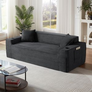 Divano Moderno a 3 Posti Senza Struttura per Spazi Compatti, Facile da Usare e Senza Necessità di Montaggio, Ideale per Appartamenti e Uffici - Product Image 3