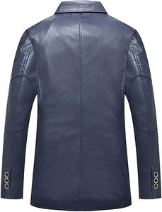 Wholesale Designer Men Comfortable Warm OEM Custom Handmade Formal Style Leather Jacket Coat for Men - Product Image 2