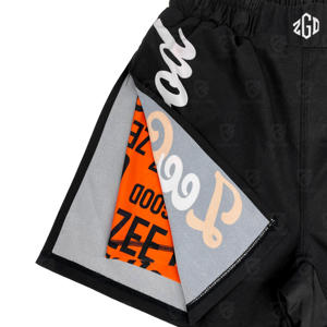 Shorts de combat BJJ MMA 2-en-1 avec impression personnalisée par sublimation, doublure de compression intégrée, grappling, Jiu-Jitsu brésilien, shorts No-Gi - Product Image 3