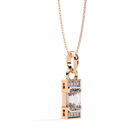 Pendentif en diamant cultivé en laboratoire VEER DIAMOND, couleur D-E-F, clarté VVS/VS, or jaune, rose, blanc, argent massif, bijoux fins de luxe