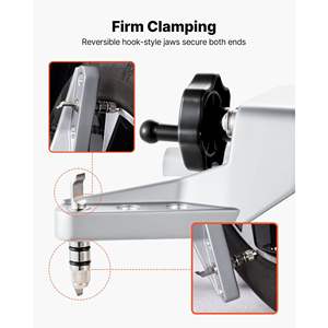 1 pièce Jauge de carrossage de précision en alliage d'aluminium, Outil d'alignement de roues magnétique universel pour jantes de 11 à 25 pouces, Outil de réparation de pneus - Product Image 5