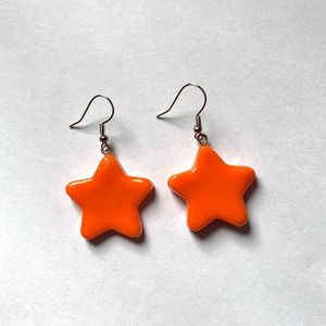 Colorful Handmade Resin <b>Earrings</b> for Women, Modern Designer Statement Jewelry, Lightweight Artistic - Product Image 5