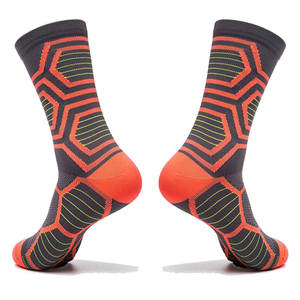 Men's High-quality Athletic <b>Socks</b> Geometric Pattern Breathable Knitted Winter Nylon/Cotton Quick Dry Customized Color - Product Image 3