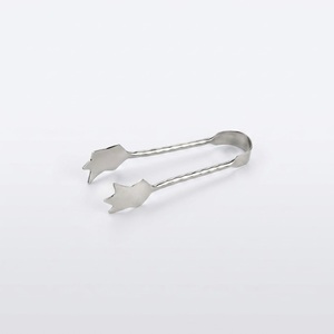 Antique Style Silver Ice Tongs Elegant Shell Design Stainless Steel Food Tongs For Bar Kitchen And High-End Buffet Service - Product Image 4