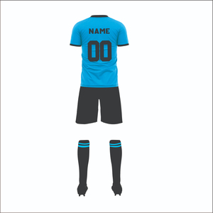 Men's Sublimated Soccer Jersey Set Red Black Gradient Short Sleeve Moisture Wicking All Seasons Team Numbers - Product Image 4