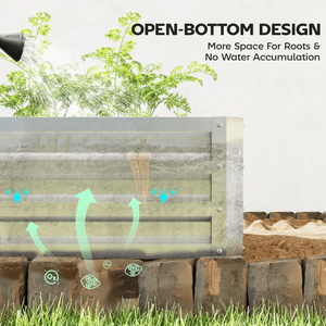 Bac à fleurs surélevé avec serre en PE, pots et jardinières durables et écologiques - Product Image 4