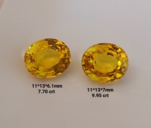 Saphir jaune poli de laboratoire, élégant et tendance, pierre précieuse en vrac, 100 % fait main pour la fabrication de bijoux, bagues, boucles d'oreilles, etc. - Product Image 4