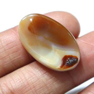 Piedra Preciosa Natural de Ágata Sulemani Aqeeq, Cabujón de Ágata con Rayas, Piedra Suelta Lisa, Proveedor Mayorista de Piedras para Joyería - Product Image 3