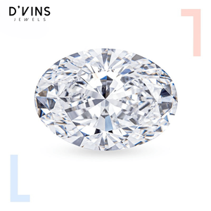 Diamant ovale de 1 carat cultivé en laboratoire CVD HPHT de D'vins Jewels pour la fabrication de bijoux - Product Image 2