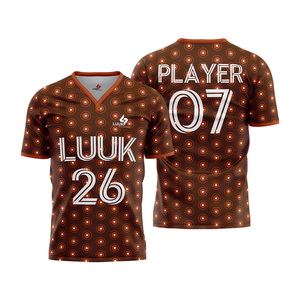Wholesale Custom Retro Football Jersey Personalized Design Short Sleeves Soccer Shirts High Quality 100% Polyester Football Wear - Product Image 3