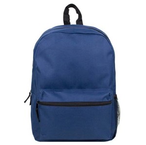 Unisex <b>Black</b> Corduroy <b>Backpack</b> 15 Inches Softback Multiple Pockets Zipper Closure Daypack Minimalist Style Water Resistant - Product Image 4