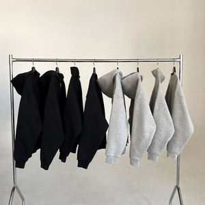 Sweat à capuche streetwear brodé en coton épais pour hommes, prix d'usine, faible MOQ, vente en gros - Product Image 5
