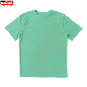 Men's Gray Short Sleeve T-Shirt O-Neck Regular Fit Casual Knitted Cotton Jersey Solid Color Blank Design - Product Image 6