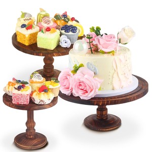 Handcrafted <b>Rustic</b> Acacia <b>Wood</b> Cake Stand - Wholesale from India - Product Image 5