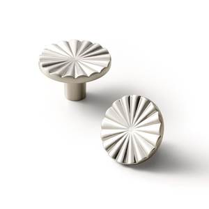 Poignées de meuble en aluminium doré en gros, boutons de tiroir décoratifs botaniques, quincaillerie de luxe moderne pour cuisine et commode - Product Image 4