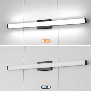 Modern 41-inch LED <b>Vanity</b> <b>Lights</b> Bar Black Bathroom <b>Light</b> Fixtures with Over <b>Mirror</b> Feature for Bath - Product Image 6