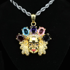 Deslumbrante Colgante de Plata de Ley 925 Chapado en Rodio con Topacio Azul Natural de Corte Ovalado, Certificado por GIA, Regalo para Mujer - Product Image 2
