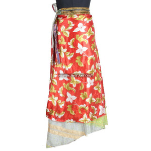 New <b>Skirts</b> Vintage 2 Layer Silk Sari Magic <b>Wrap</b> <b>Around</b> <b>Skirts</b> Dress Reversible Vintage Silk Magic <b>Wrap</b> 38 Inch Women Hobo <b>Wrap</b> - Product Image 5